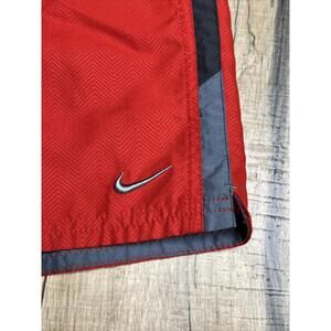 Nike Swim Red Lined Slash Pockets Drawstring Trunks Bottoms shorts XXL .